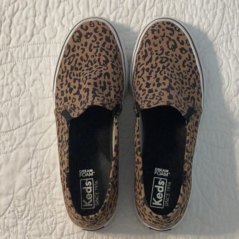 Keds Brown Leopard Print Flats